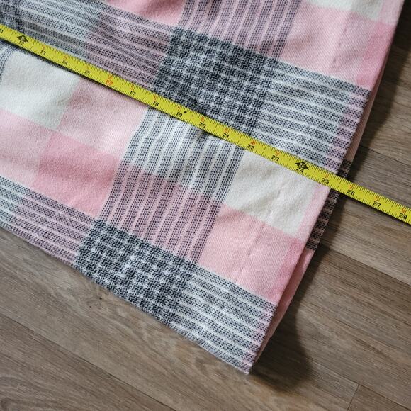 Vtg Pink Plaid Midi Skirt Womens 8 Preppy Cottagecore Acadmia Boho USA Made - Picture 11 of 11